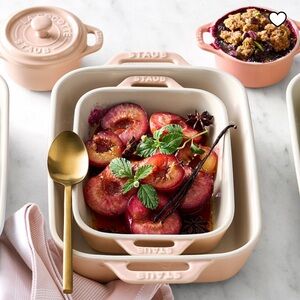 Staub Stoneware Rectangular Baking Dishes, Set of 2 (NWT)